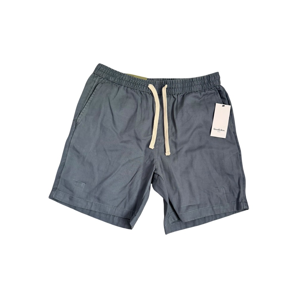 Goodfellow & Co Mens Vintage Pull-On Shorts Blue Gray 7" Inseam‎ Size M NWT
